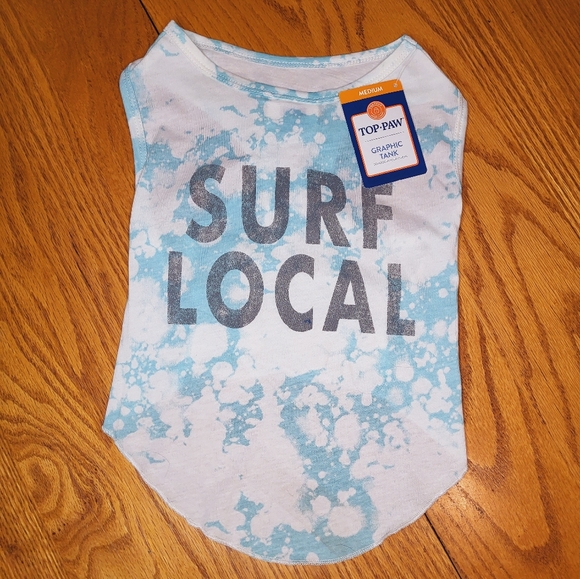 🐾NEW Top Paw Surf Local Dog Tank M - Picture 1 of 3